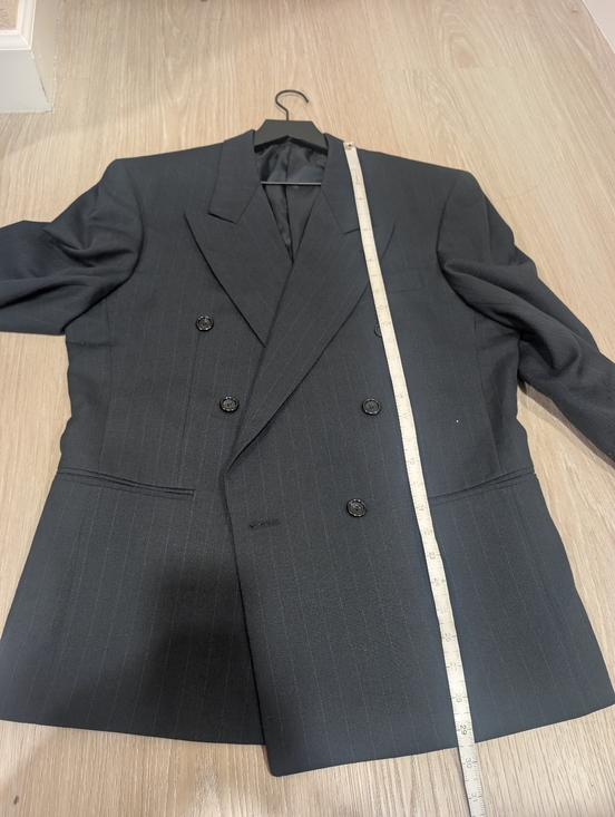 Pierre Balmain Vintage Black St Tropez Blazer with Pinstripes - Picture 10 of 12